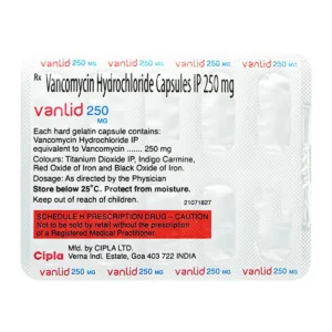Vanlid 250mg (Vancomycin)